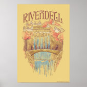 RIVENDELL™ Fellowship Waterverf Illustratie Poster (Voorkant)