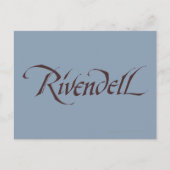 Rivendell Name Solid Briefkaart (Voorkant)