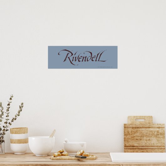 Rivendell Name Solid Poster (Keuken)