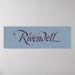 Rivendell Name Solid Poster