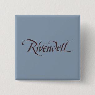 Rivendell Name Solid Vierkante Button 5,1 Cm