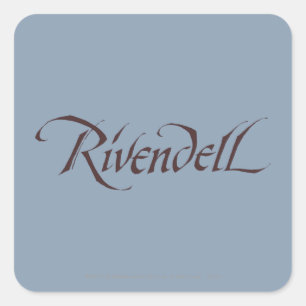 Rivendell Name Solid Vierkante Sticker