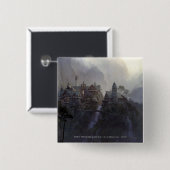 Rivendell Vierkante Button 5,1 Cm (Voorkant /achterkant)