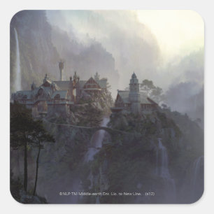 Rivendell Vierkante Sticker
