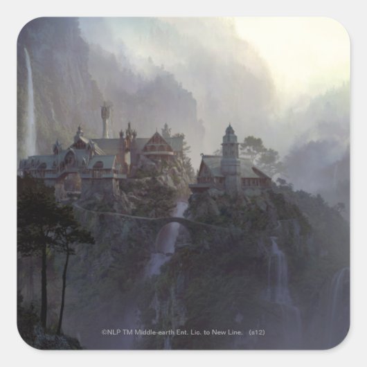 Rivendell Vierkante Sticker (Voorkant)