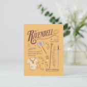 RIVENDELL™ Watercolor Collage Graphic Briefkaart (Staand voorkant)