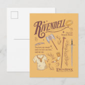 RIVENDELL™ Watercolor Collage Graphic Briefkaart (Voorkant / Achterkant)