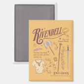 RIVENDELL™ Watercolor Collage Graphic Magneet (Voorkant / Achterkant)