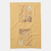 RIVENDELL™ Watercolor Collage Graphic Theedoek (Verticaal)