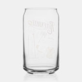 RIVENDELL™ Waterverf Collage Grafiek Blikvorm Glas (Achterkant)
