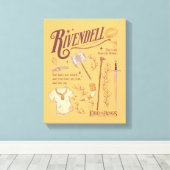 RIVENDELL™ Waterverf Collage Grafiek Canvas Afdruk (Insitu (Houten vloer))