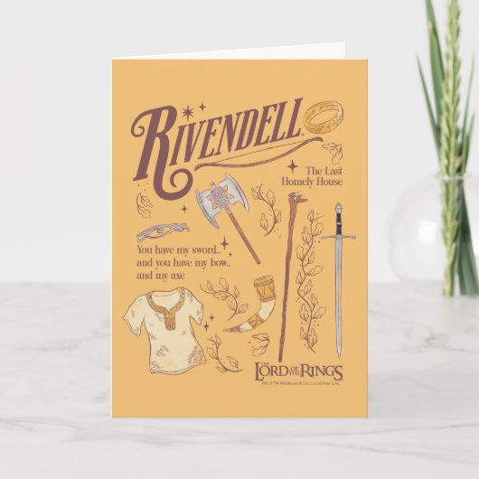RIVENDELL™ Waterverf Collage Grafiek Kaart (Voorkant)
