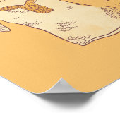 RIVENDELL™ Waterverf Collage Grafiek Poster (Hoek)