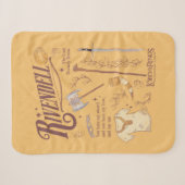 RIVENDELL™ Waterverf Collage Grafiek Sherpa Deken (Voorkant (horizontaal))