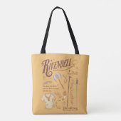 RIVENDELL™ Waterverf Collage Grafiek Tote Bag (Achterkant)