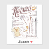 RIVENDELL™ Waterverf Collage Grafisch Sticker (Vel)