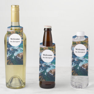 River and Mountains Schilderachtig foto Flessenhanger