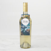 River and Mountains Schilderachtig foto Flessenhanger (Op fles)