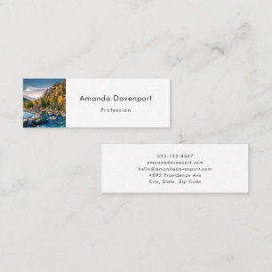 River and Mountains Schilderachtig foto Mini Visitekaartje