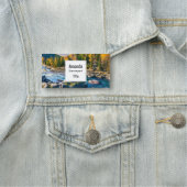 River and Mountains Schilderachtig foto Naamplaatje (In situ)