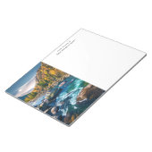 River and Mountains Schilderachtig foto Notitieblok (Schuin)