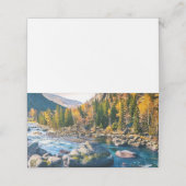 River and Mountains Schilderachtig foto Plaatskaartje (Buitenkant ongevouwen)