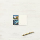 River and Mountains Schilderachtig foto Post-it® Notes (Op bureau)