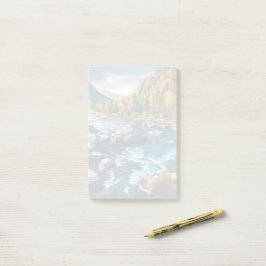 River and Mountains Schilderachtig foto Post-it® Notes