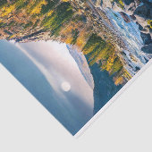 River and Mountains Schilderachtig foto Tissuepapier (Detail)