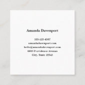 River and Mountains Schilderachtig foto Vierkante Visitekaartje (Achterkant)