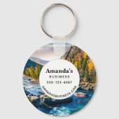 River and Mountains Schilderachtig Fotozaken Sleutelhanger (Voorkant)