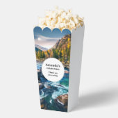 River and Mountains Schilderachtig verjaardag Bedankdoosjes (Popped)