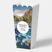 River and Mountains Schilderachtig verjaardag Bedankdoosjes (Voorkant)