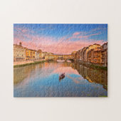 River Arno at Sunset Legpuzzel (Horizontaal)