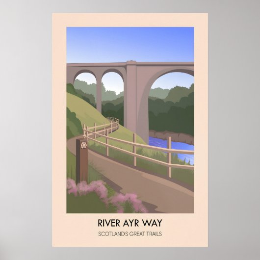 River Ayr Way Scotlands Great Trails Poster (Voorkant)