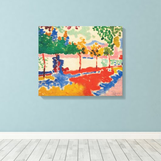 River Banks | Andre Derain | Canvas Afdruk (Insitu (Houten vloer))