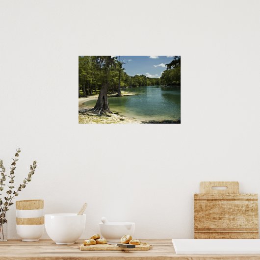 River Beach, Suwannee River, Florida Print (Keuken)