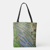 River between coconut trees painting tote bag (Achterkant)