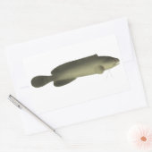 River Blackfish Print, Waarde Poster Papier (mat) Rechthoekige Sticker (Envelop)