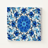 River blauw wit zwart mandala abstract........ notitieboek (Achterkant)