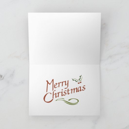 River Boat Christmas Kaart (Binnen)