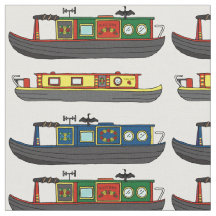 River Boats en Narrowboats Fun Boating Patterned