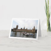 River Boten buiten het Paleis van Westminster Kaart (Voorkant)