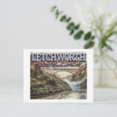 RIVER CANOEING - LETCHWORTH STATE PARK - NEW YORK BRIEFKAART (Staand voorkant)