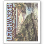 RIVER CANOEING - LETCHWORTH STATE PARK - NEW YORK STICKER (Voorkant)