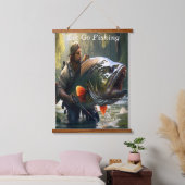 River Catch Digital Art Hangend Wandkleed (Slaapkamer)
