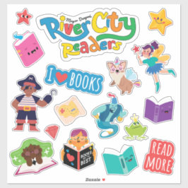 River City Readers Sticker Blad XL