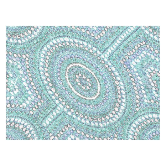 River Corroboree Aboriginal Art Tafelkleed (Voorkant (Horizontaal))