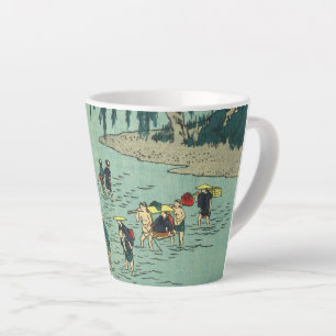 River Crossing - Japans houtblok Latte Mok