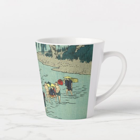  River Crossing - Japans houtblok Latte Mok (Rechts)